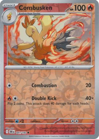 Combusken - 041/182 - Common Reverse Holo
