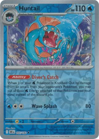 Huntail - 055/182 - Uncommon Reverse Holo