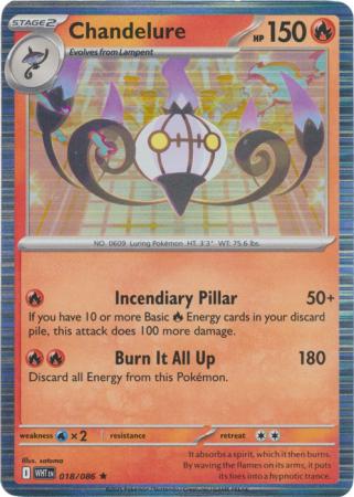 Chandelure - 018/086 - Holo Rare