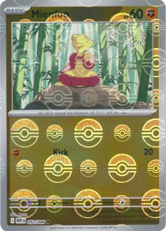 Mienfoo (Poke Ball Pattern) - 052/086 - Common Reverse Holo