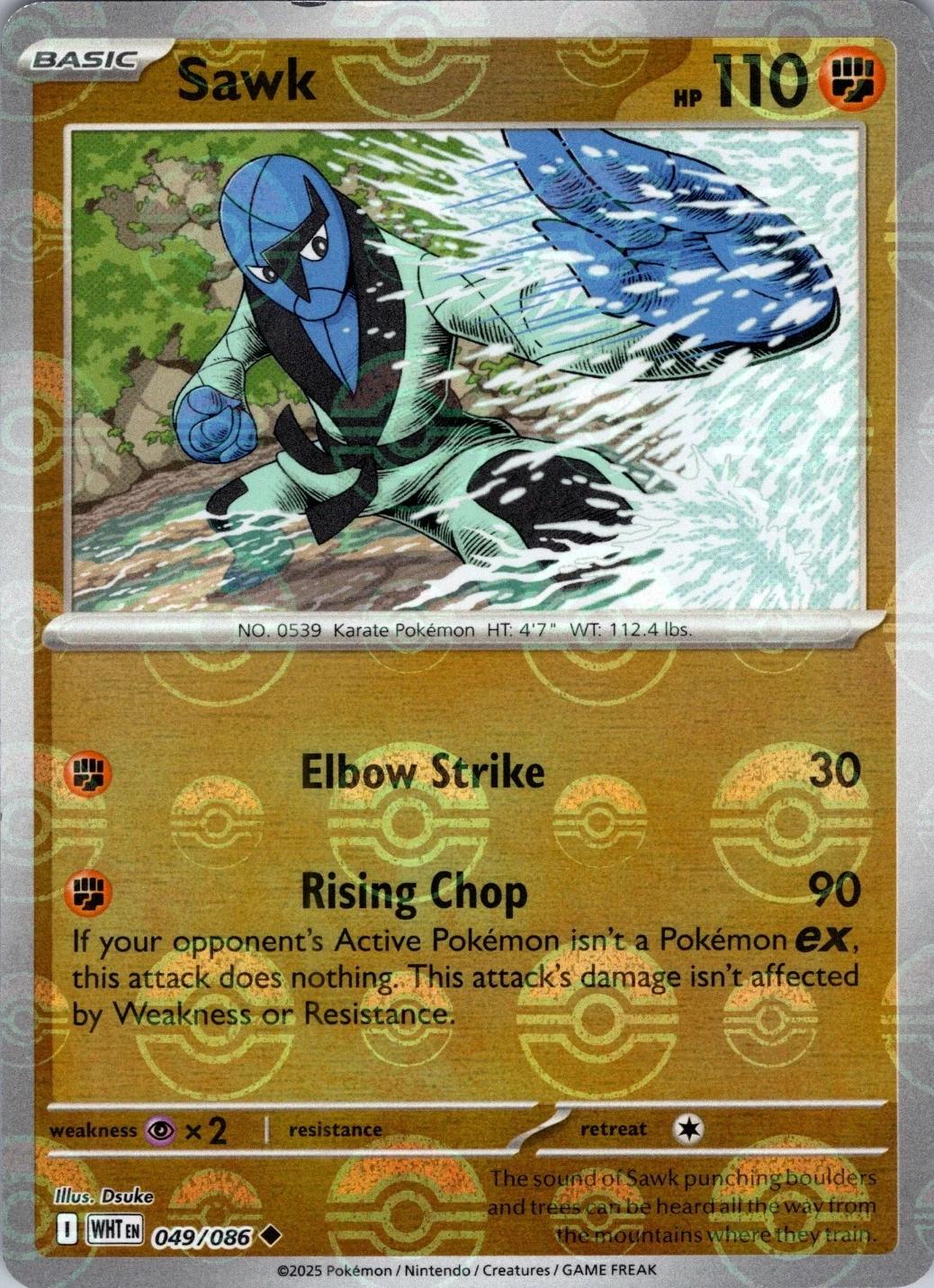Sawk - 049/086 - Pokeball rare