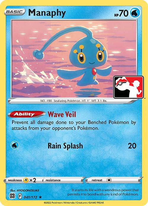Manaphy - 041/172 - Rare prize pack