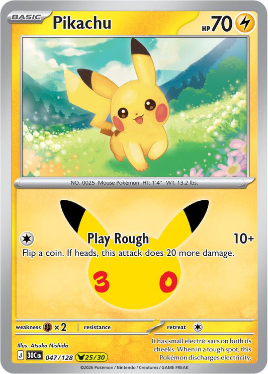 Pikachu - 047/128 - 25/30