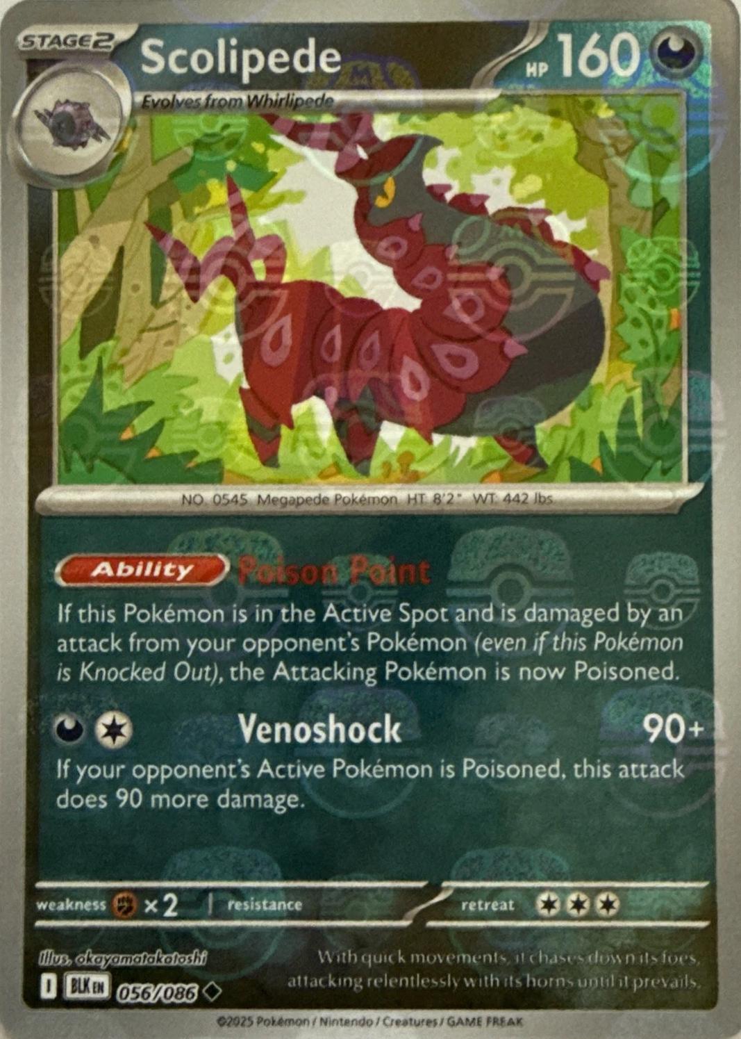 Scolipede - 056/086 - Master Ball rare