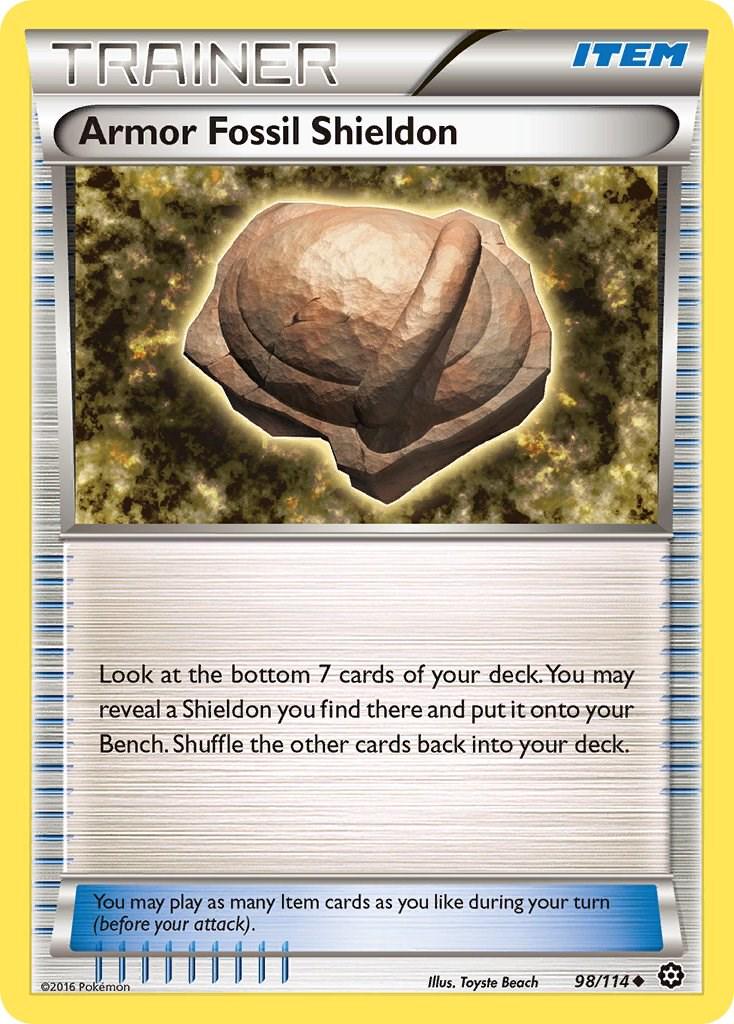 Armor Fossil Shieldon - 98/114 - uncommon