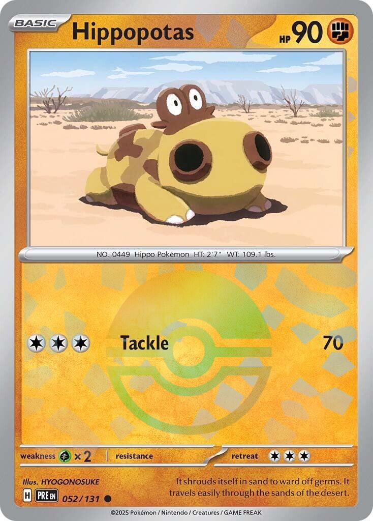 Hippopotas - 052/131 - Pokeball Holo