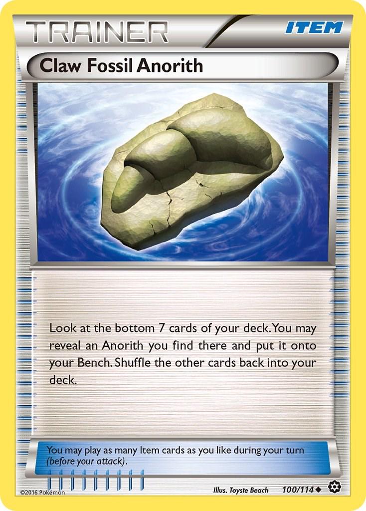 Claw Fossil Anorith - 100/114 - uncommon