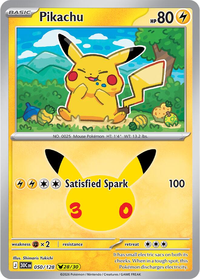 Pikachu - 050/128 - 28/30