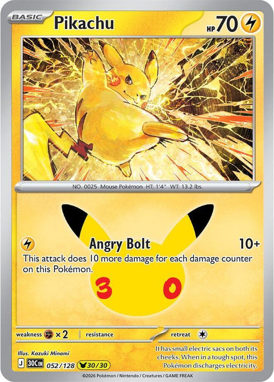 Pikachu - 052/128 - 30/30