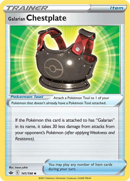 Galarian Chestplate - 141/198 - uncommon