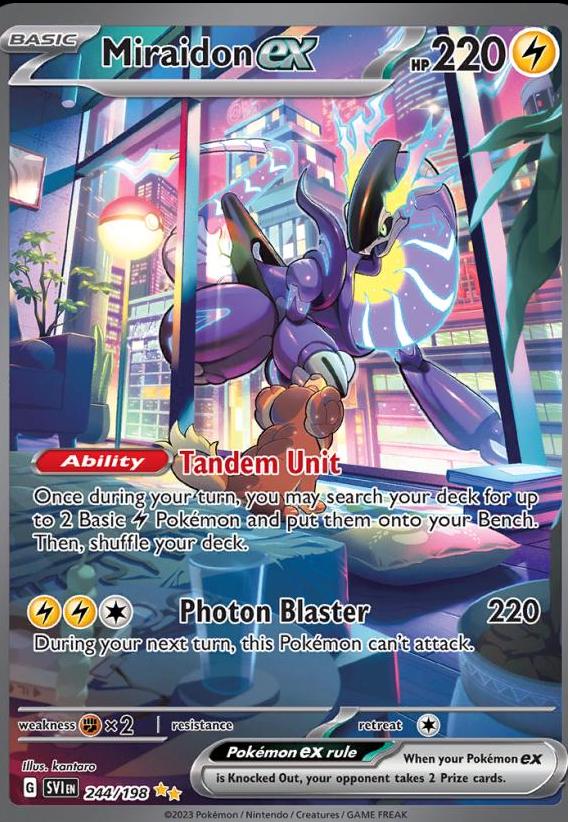 Miraidon ex - 244/198 - Special Illustration Rare