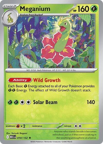 Meganium - 010/132 - holo rare