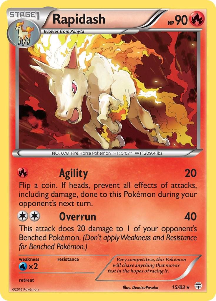 Rapidash - 15/83 - Rare