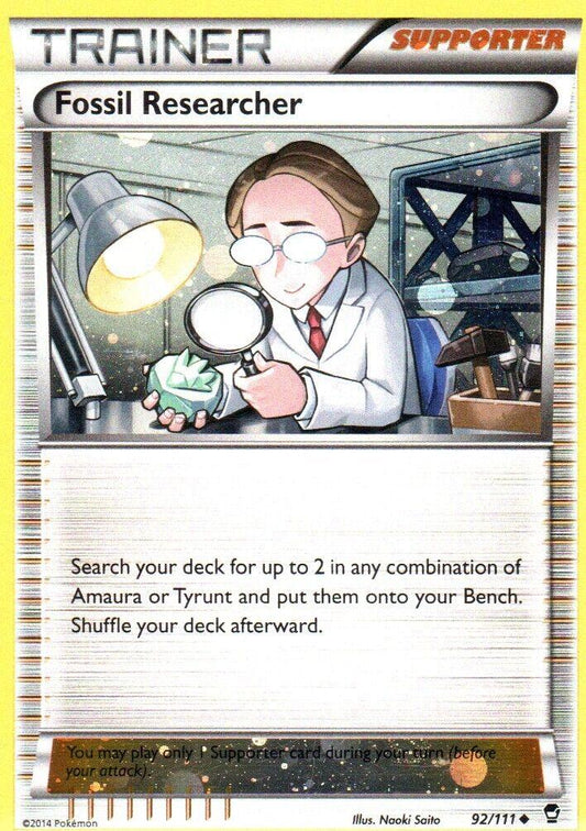 Fossil Researcher - 92/111 - uncommon holo promo