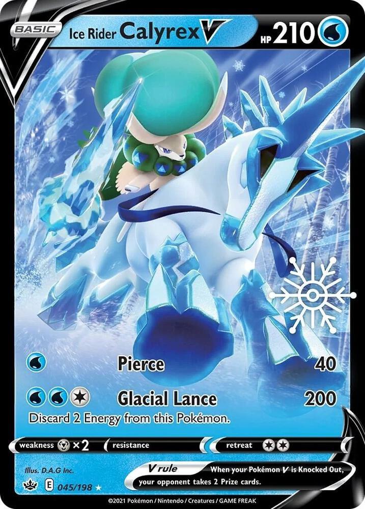 Ice Rider Calyrex V - 045/198 - Snowflake Ultra Rare