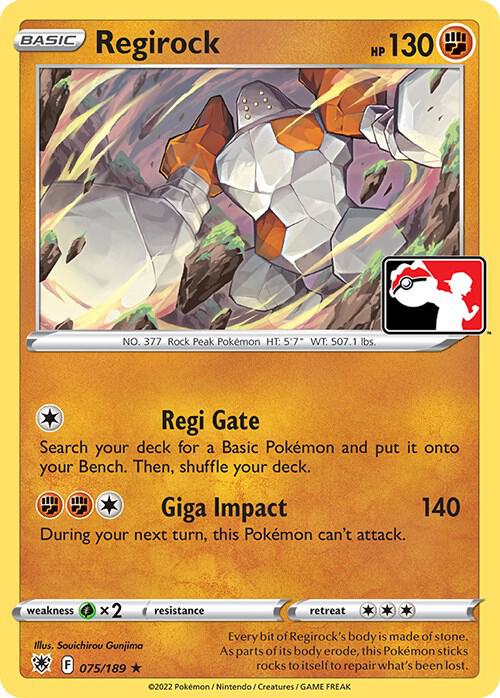 Regirock - 075/189 - Rare - Prize pack