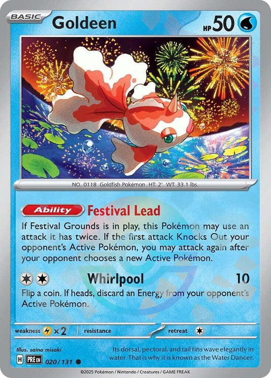 Goldeen - 020/131 - Pokeball holo common