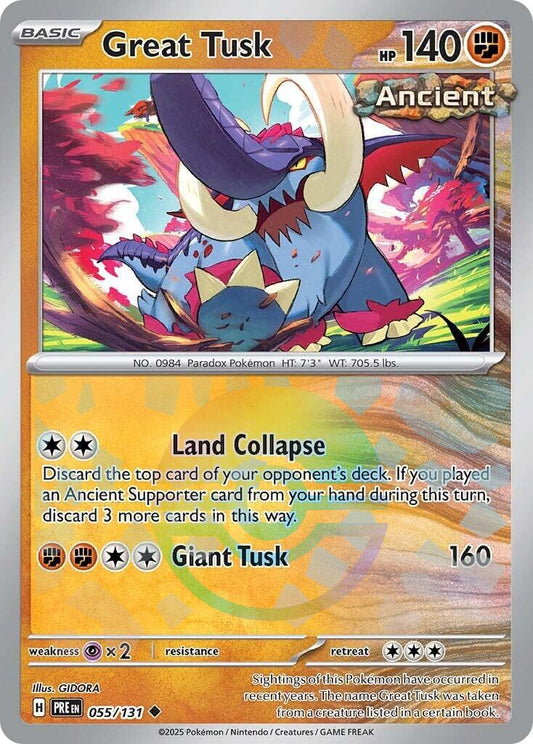 Great Tusk - 055/131 - Pokeball rare