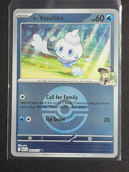 N´s Vanillite - 049/217 - Common reverse Pokeball