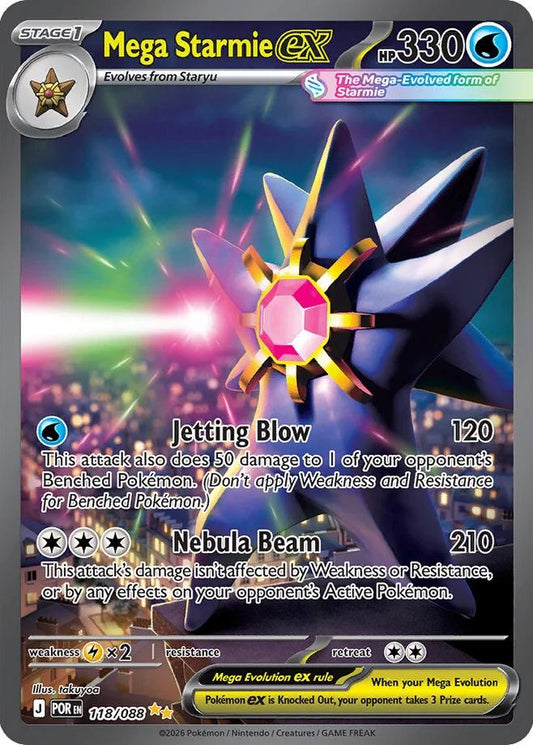Mega Starmie ex - 118/088 - Special Illustration Rare