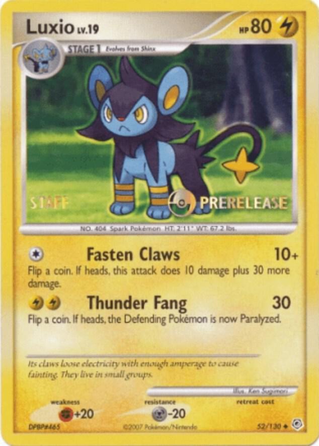 Luxio - 52/130 - Prerelease Staff