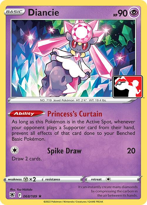 Diancie - 068/189 - Rare - Prize pack
