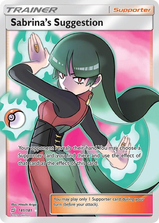 Sabrina´s Suggestion - 181/181 - Full art ultra rare