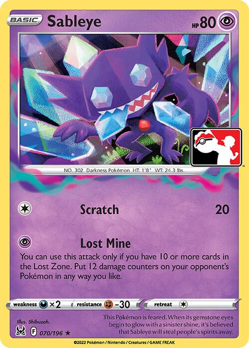 Sableye - 070/196 - Rare - Prize pack
