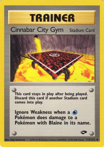 Cinnabar City Gym - 113/132 - Uncommon