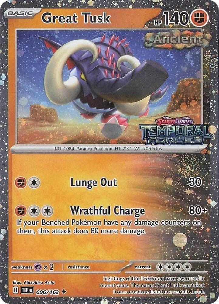 Great Tusk - 096/162 - Cosmos Holo Stamped Uncommon