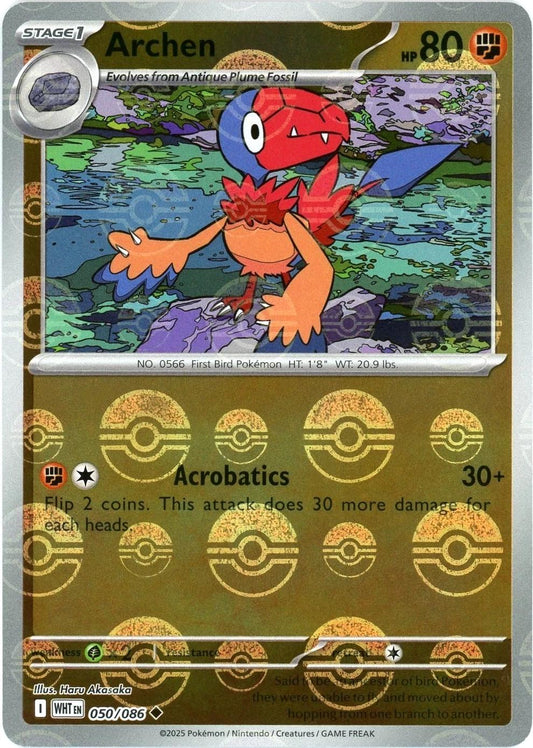 Archen - 050/086 - Uncommon reverse Pokeball