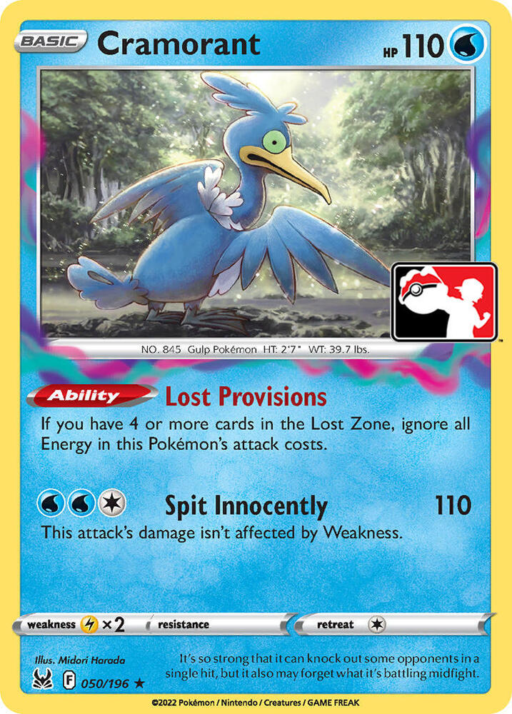 Cramorant - 050/196 - Rare prize pack