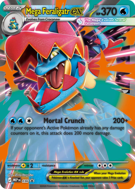 Mega Feraligatr ex - MEP036 - Promo