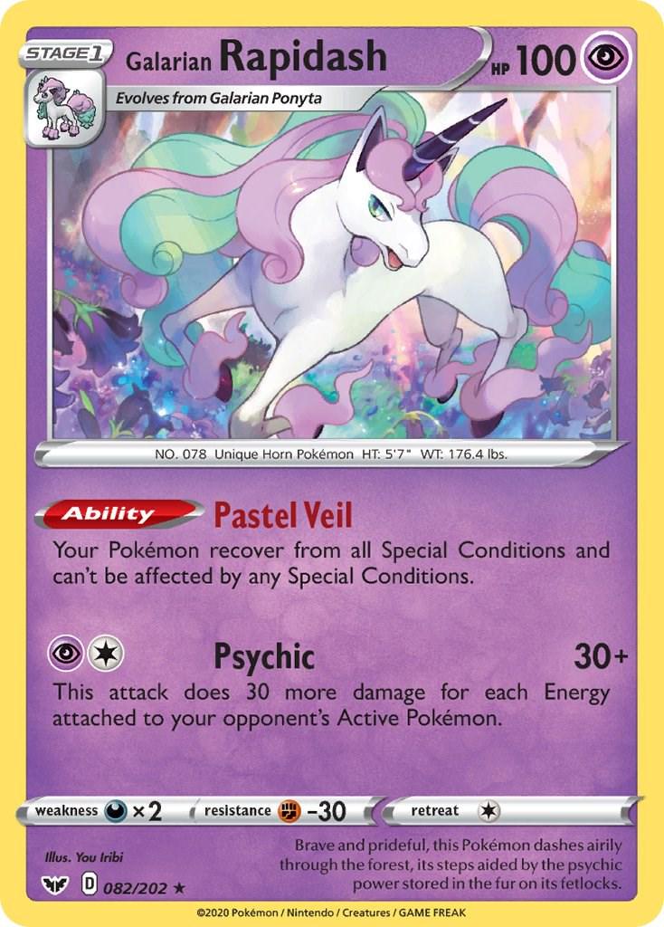 Galarian Rapidash - 082/202 - Rare