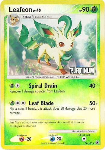 Leafeon - 24/100 - Reverse rare