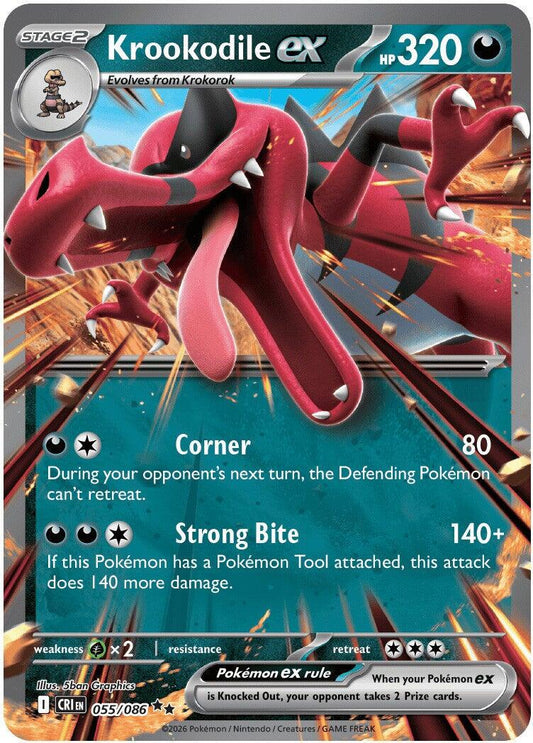 Krookodile ex - 055/086 - Ultra Rare