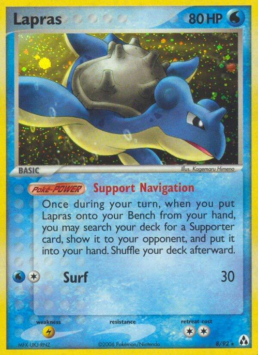Lapras - 8/92 - Holo rare