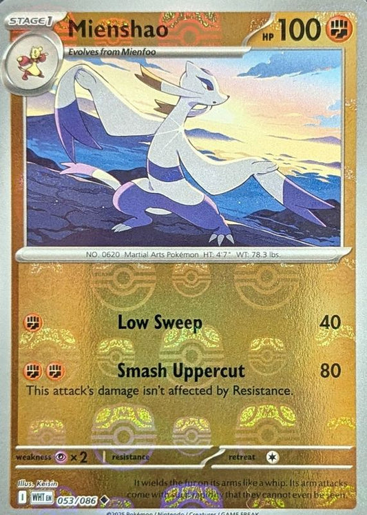 Mienshao - 053/086 - Masterball holo