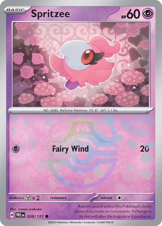 Spritzee - 038/131 - Masterball Holo common