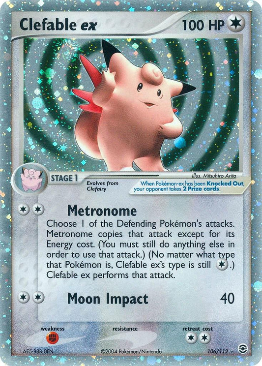Clefable ex - 106/112 - ultra rare