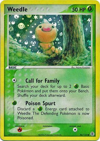 Weedle - 86/112 - Common holo