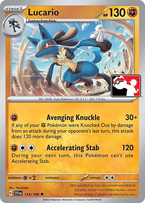 Lucario - 114/198 - Uncommon - prize pack