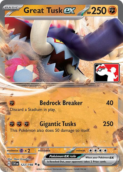 Great Tusk ex - 123/198 - Ultra Rare - prize pack
