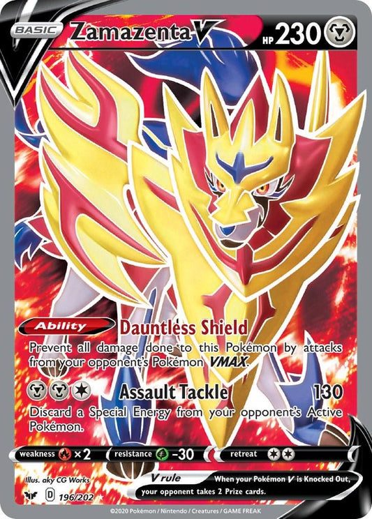 Zamazenta - 196/202 - Full art ultra rare