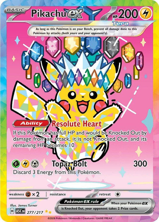 Pikachu ex - 277/217 - Special illustration rare