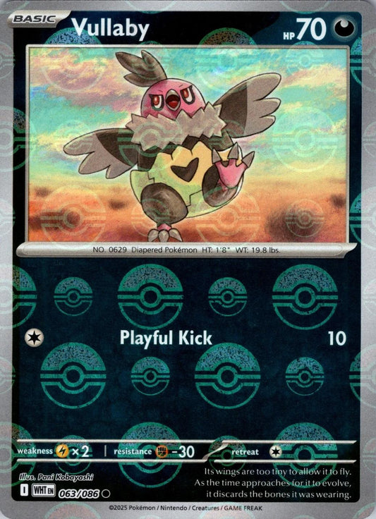 Vullaby - 063/086 - Common pokeball reverse