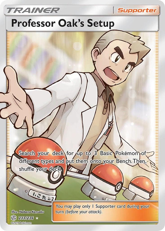 Professor Oak´s Setup - 233/236 - Full art ultra rare