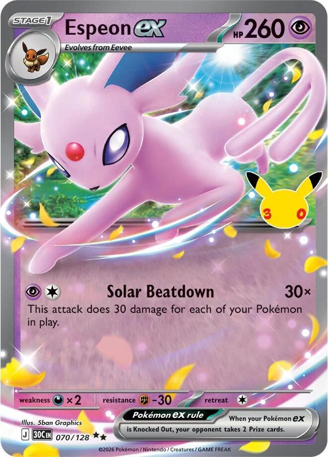 Espeon ex - 070/128 - Ultra Rare
