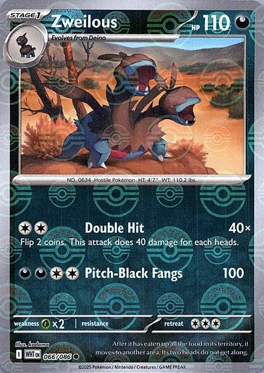 Zweilous - 066/086 - Common Reverse Pokeball