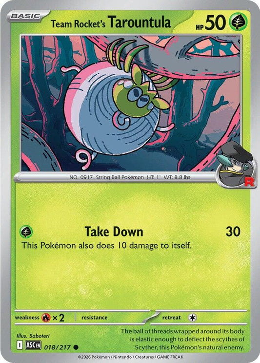 Team Rocket´s Tarountula - 018/217 - Common